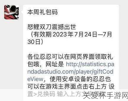 忍者必须死3最新兑换码2024忍3兑换码大全2024，游戏玩家的福利狂欢