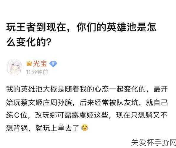 王者荣耀于途因为英雄池深与你相遇共赴荣耀，热门游戏角色背后的精彩故事